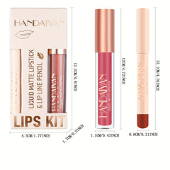 Matte Lipstick & Lip Liner Set Non-Stick High Pigment