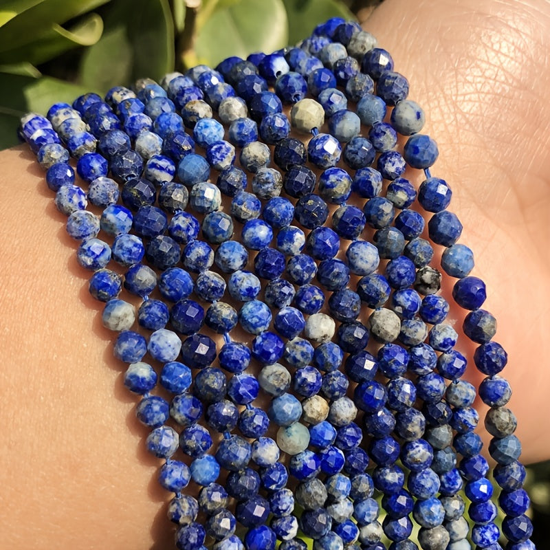 Lapis Lazuli Faceted Stone Beads 2-4mm 15inch