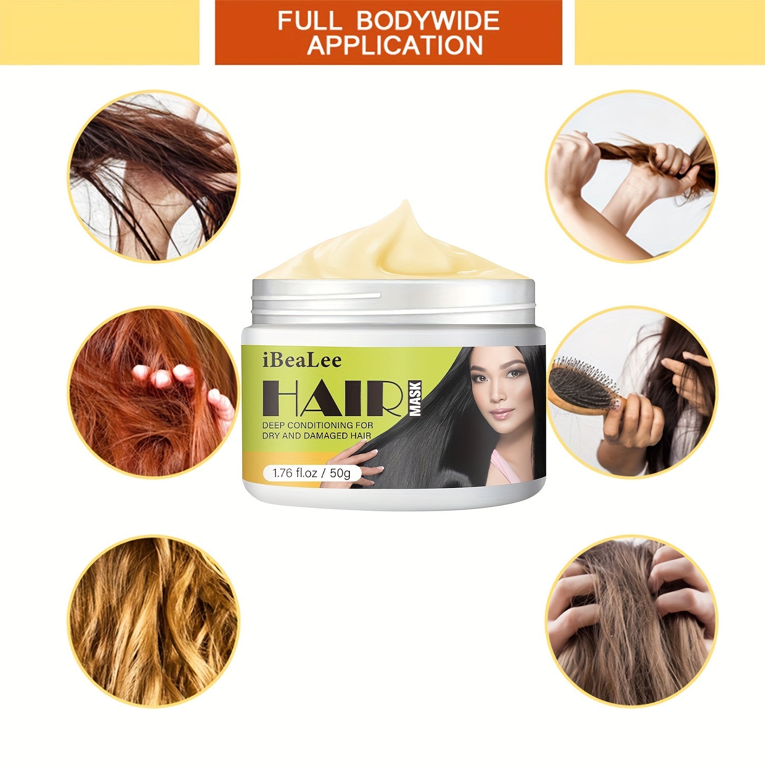 50g Hydrating Hair Mask Anti Frizz Hair Care Cream