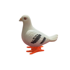 Colorful Pigeon Playthings in Durable Plastic Ideal Gift with Red Base