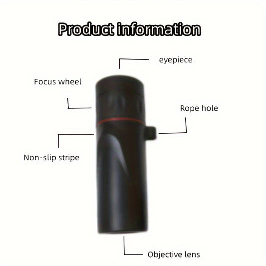 HD Monocular Telescope for Birdwatching Camping Concert Travelling