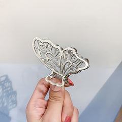 Y2K Silvery Butterfly Hair Claw Clip Headdress Accessories