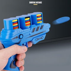 Toy Carrot Gun 2 Player Battle Soft Bullet Flying Disc Gun
