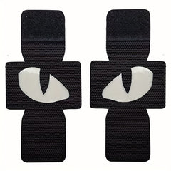 Cat Eyes Morale Patches Glow In Dark Hook And Loop Fasteners Embroidery Patches