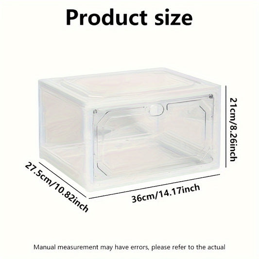 Transparent Shoe Box Shoe Storage Container Stackable Sports Shoe Storage