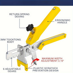 Tile Leveling System - 1202pcs with Plier, Mallet, Spacers, Clips and Wedges