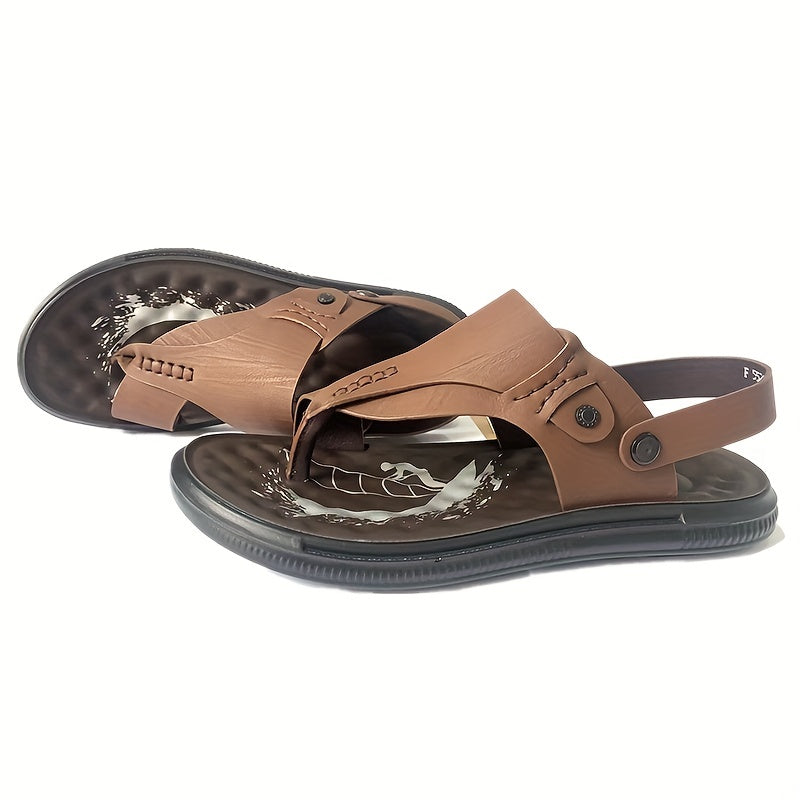 Men's Wear Resistant Non Slip Flip Flops Comfy Thong Sandals