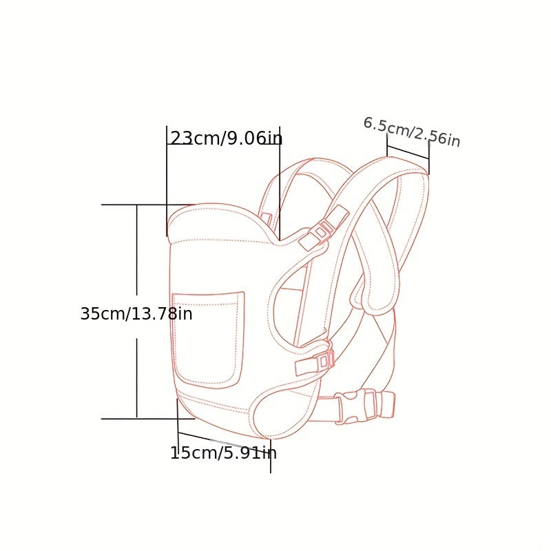 Baby Carrier with Shoulder Straps for Safe Carrying