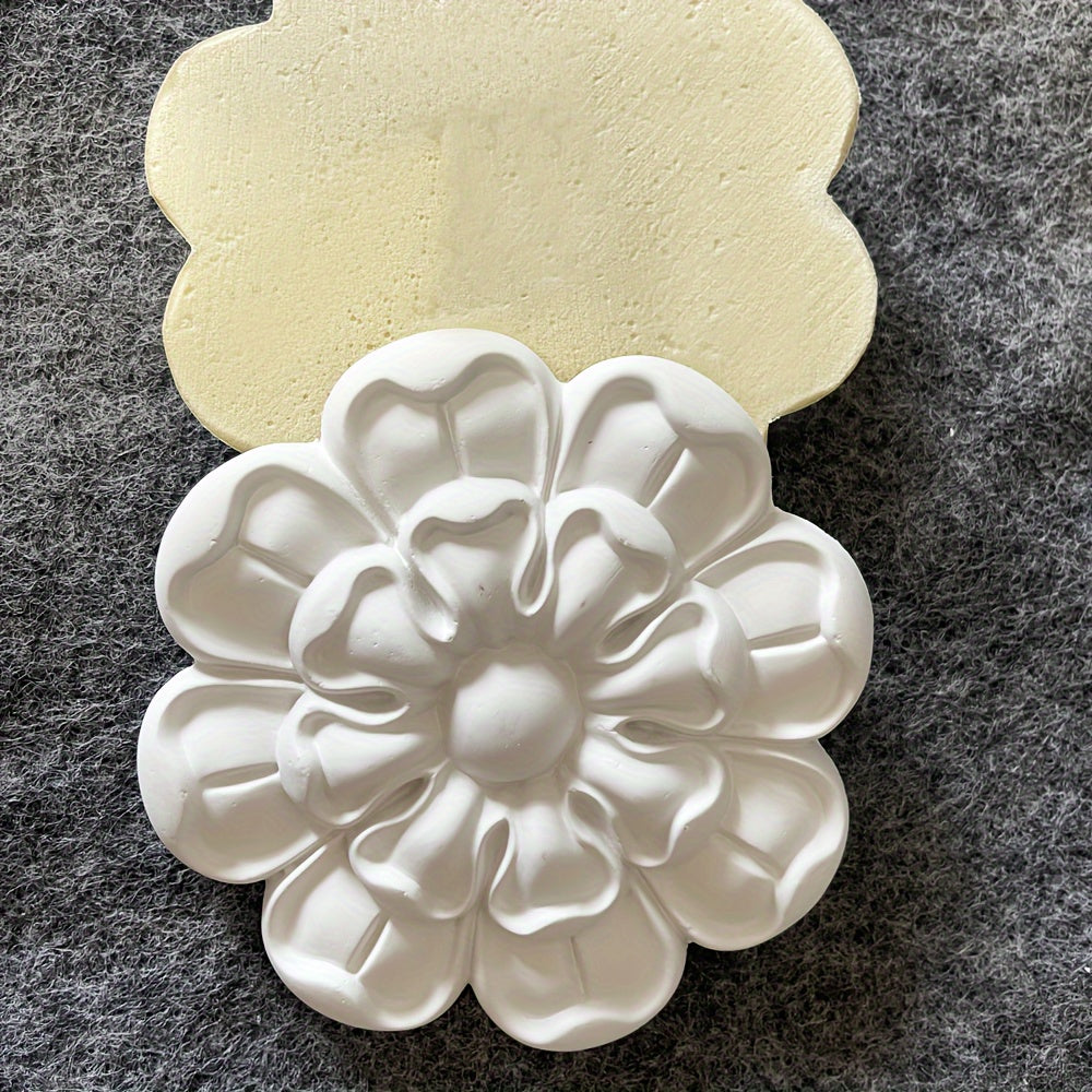 PU Decorative Flowers Lightweight Carved Background Wall Decoration