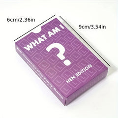 What Am I? Hen Edition Party Game for Men & Women