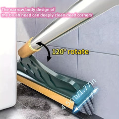 Versatile Long Handle Brush for Cleaning Bathrooms, Kitchens, Decks, Tubs, Walls