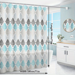 Waterproof European Shower Curtain with Metal Grommets