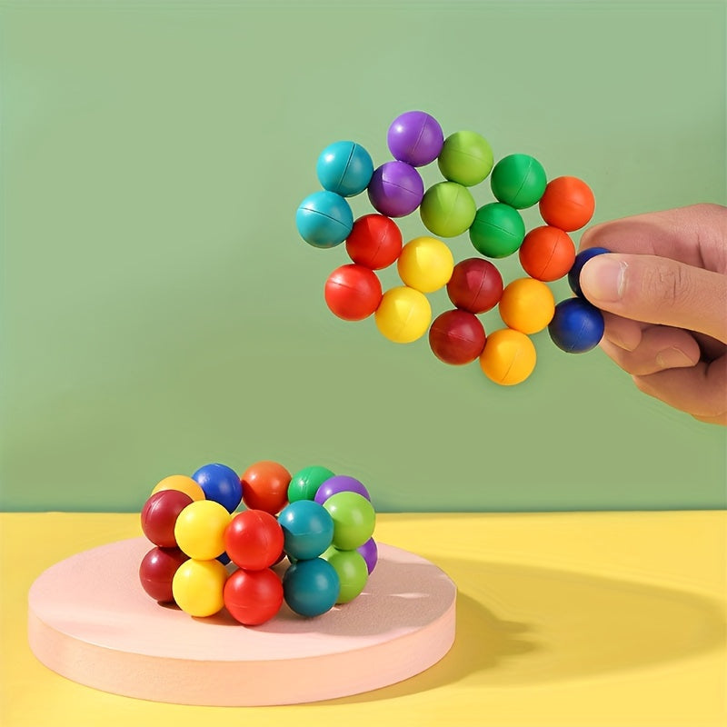 Assorted Plastic Beads Box - Novel Recreational Toy