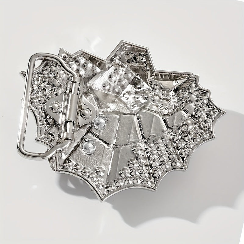 Vintage Silvery Spider Belt Buckle for DIY