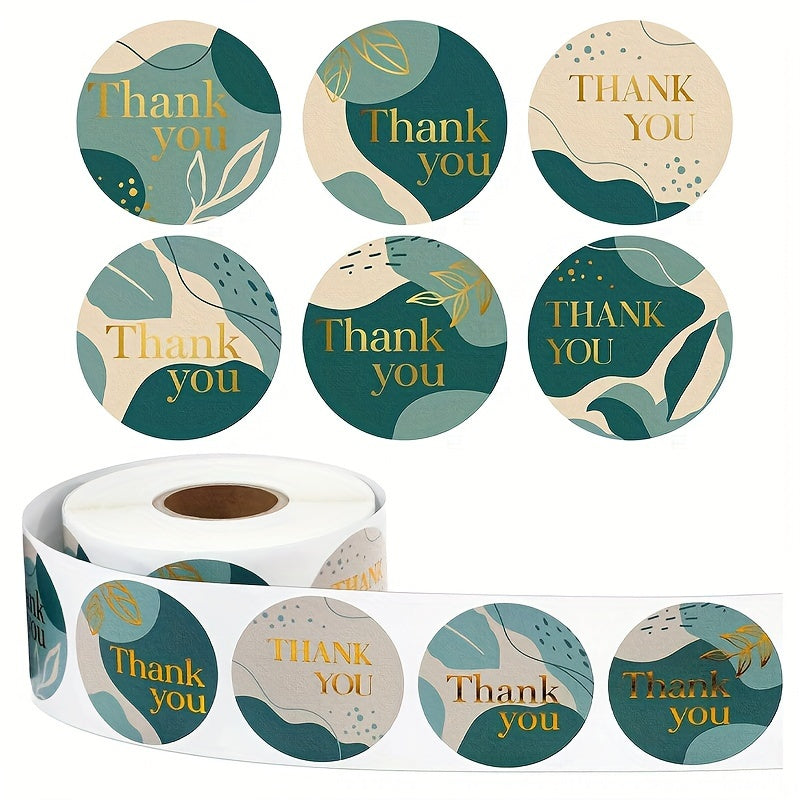 500pcs High Thank You Stickers Adhesive Labels Boutique Store Packaging