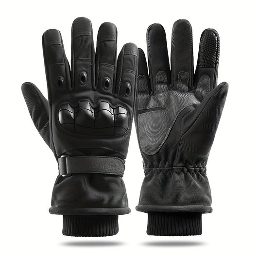 Winter Velvet Warm Touch Screen Full Finger Gloves Men