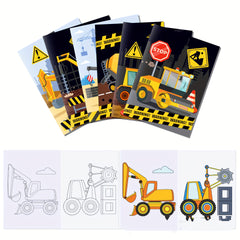Construction Theme Coloring Books for Kids - 18 Pack