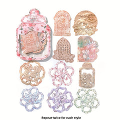 20pcs Retro Embossed Hollow Card Pack for Journaling