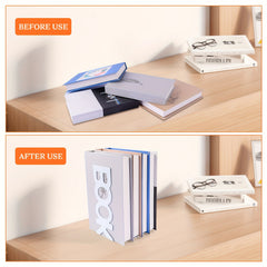 4pcs Book Stands Desktop Organizer For Books Movies CDs Video Games