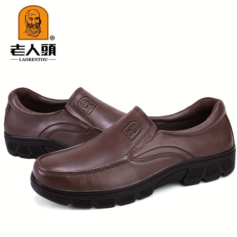 LAORENTOU Men's Leather Loafer Shoes Lightweight Driving Shoes
