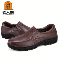 LAORENTOU Men's Leather Loafer Shoes Lightweight Driving Shoes