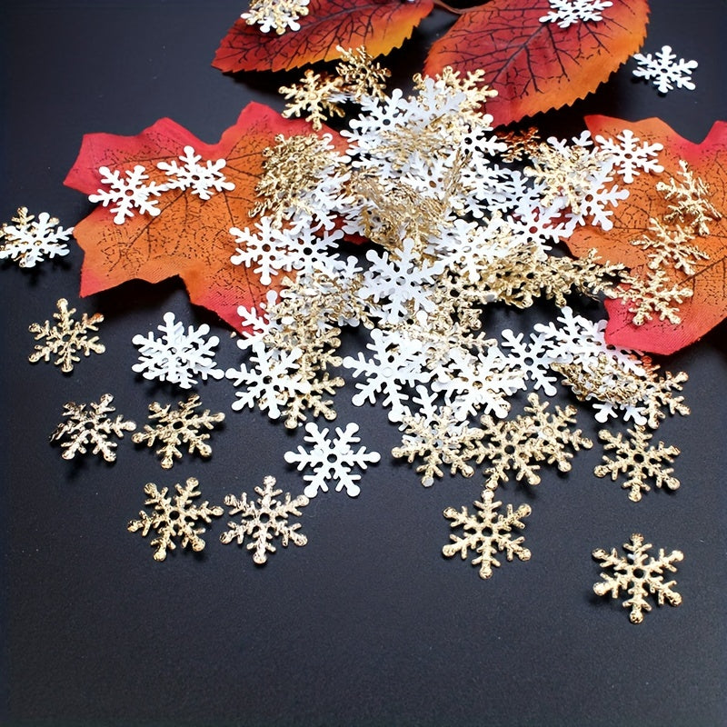 Winter Christmas Glitter Snowflake Confetti Pack - Wedding Party Birthday Decor