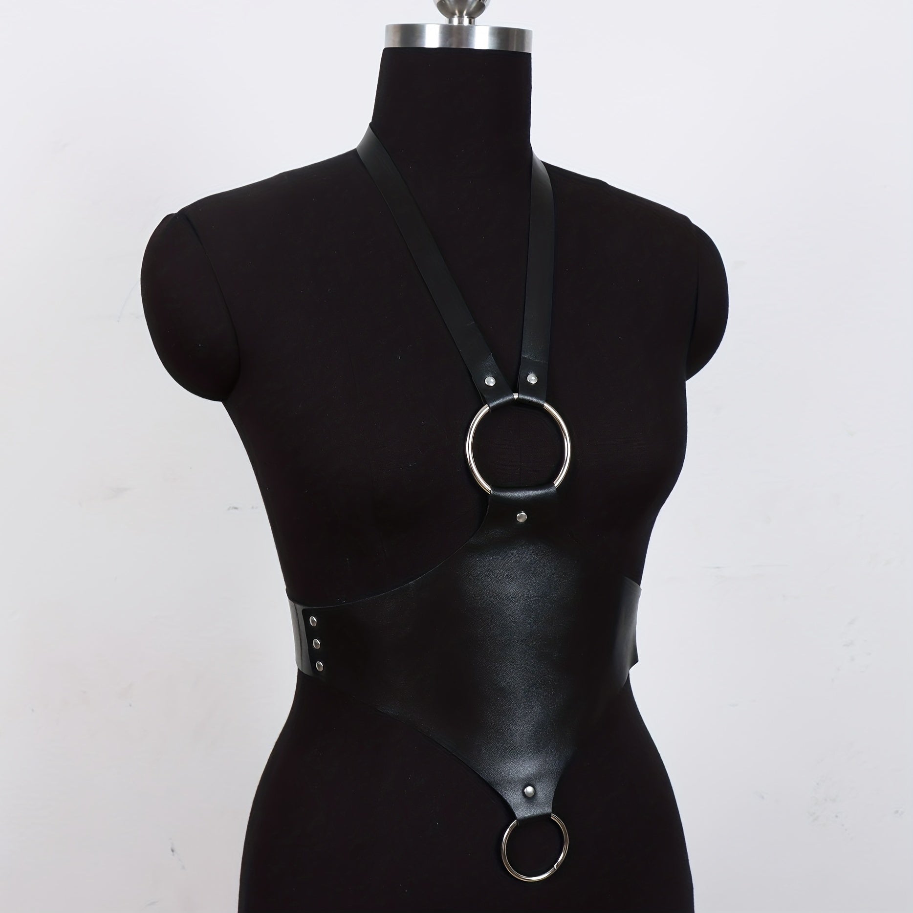 Studded Harness Belt Punk Adjustable Corset Belt For Women