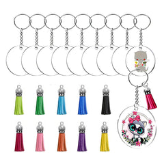 Acrylic Keychain Blanks Making Kit 1200pcs Clear Keychains For Vinyl Kit