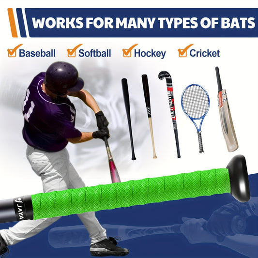 2pcs Baseball Bat Grip Tape Anti Slip Softball Handle Tennis Racket Adhesive