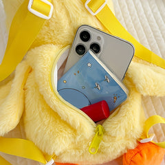 Yellow Duck Plush Backpack Birthday Gift
