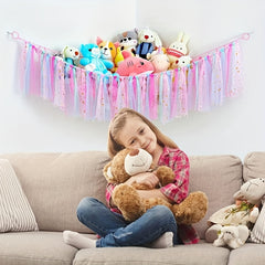 Toy Hammock with Tassels for Nursery or Kids Bedroom