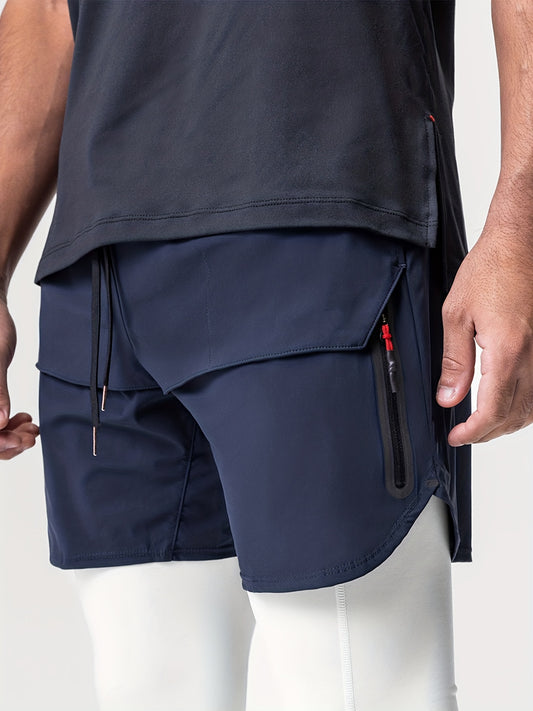 Men's Solid Lightweight Pocket Shorts