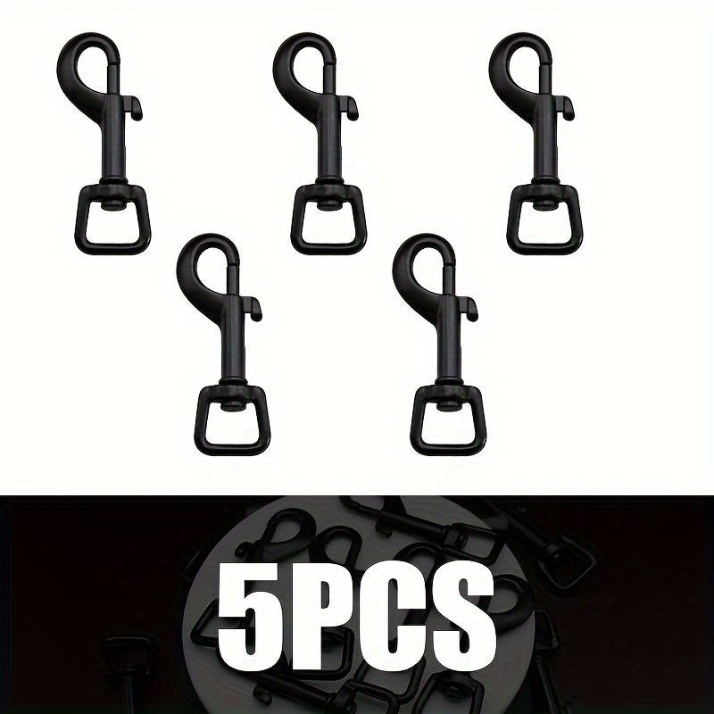 5pcs Rotary Hook Key Buckle Alloy Luggage Bag Backpack Spring Hook Buckle
