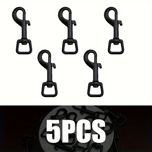 5pcs Rotary Hook Key Buckle Alloy Luggage Bag Backpack Spring Hook Buckle