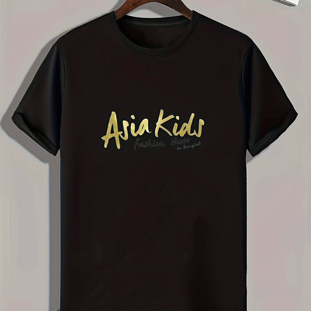 Asia Kids Pattern Print Men's Comfy Sports T-Shirt Graphic Tee