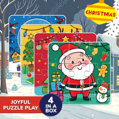 36pcs Christmas Jigsaw Puzzle Santa & Tree Toys for Creativity