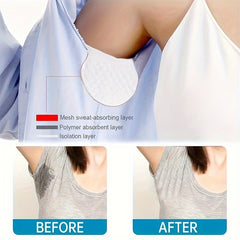 50-100 Pcs Disposable Armpit Sweat Pads - Odorless & Breathable