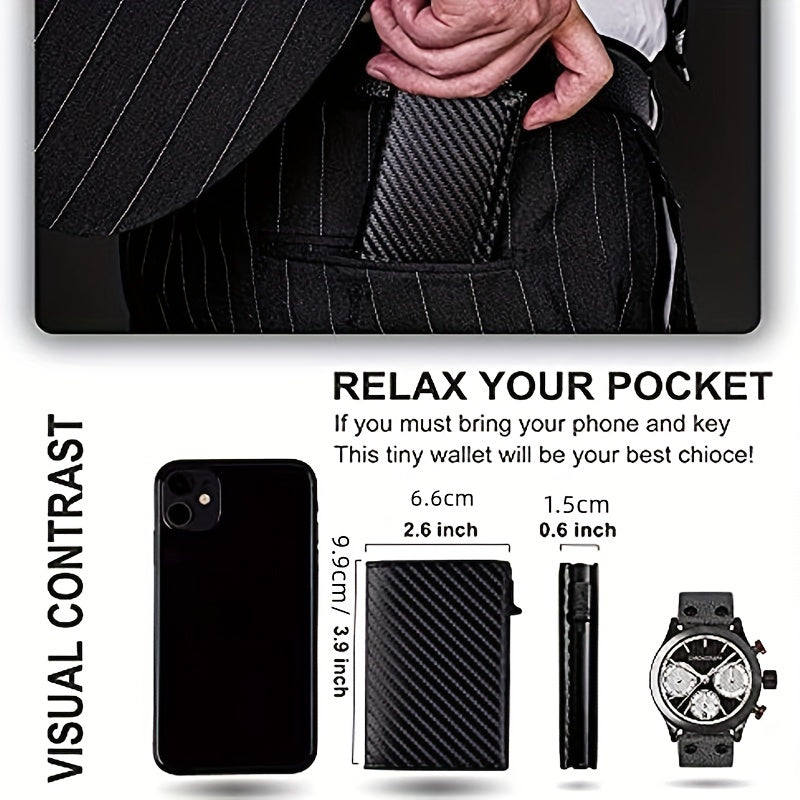 RFID Blocking Money Clip Wallet for Men Slim Minimalist Wallet