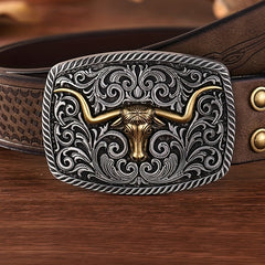 Men's Western Cowboy Retro Embossed Belt