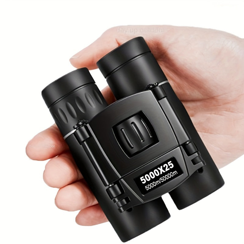 Compact HD Binoculars Bak4 Prism Portable Foldable Waterproof High Magnification