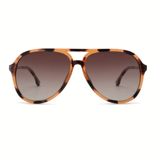 VINTAGE TORTOISE AVIATOR SUNGLASSES POLARIZED GRADIENT LENSES