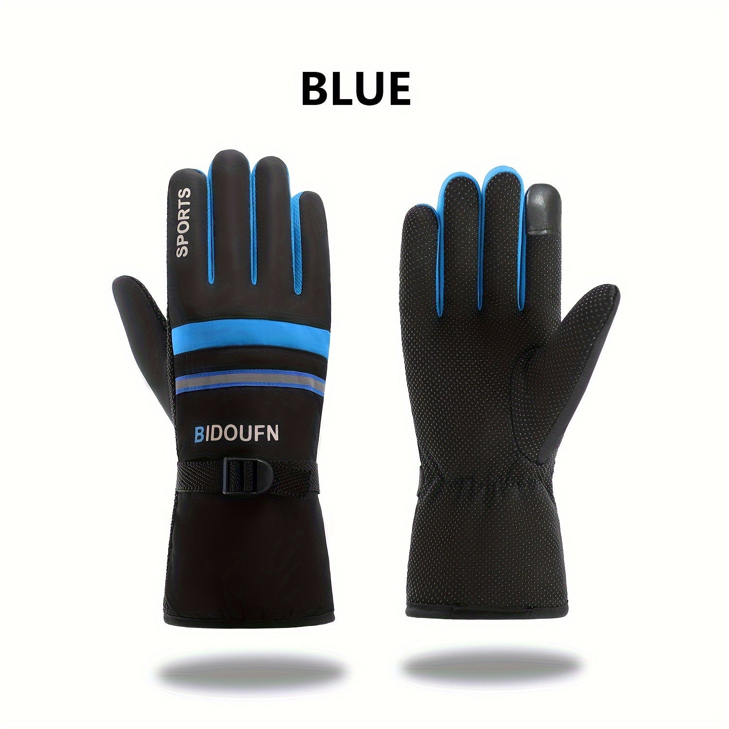 Reflective Skiing/Cycling Touch Screen Gloves - Warm and Non-Slip