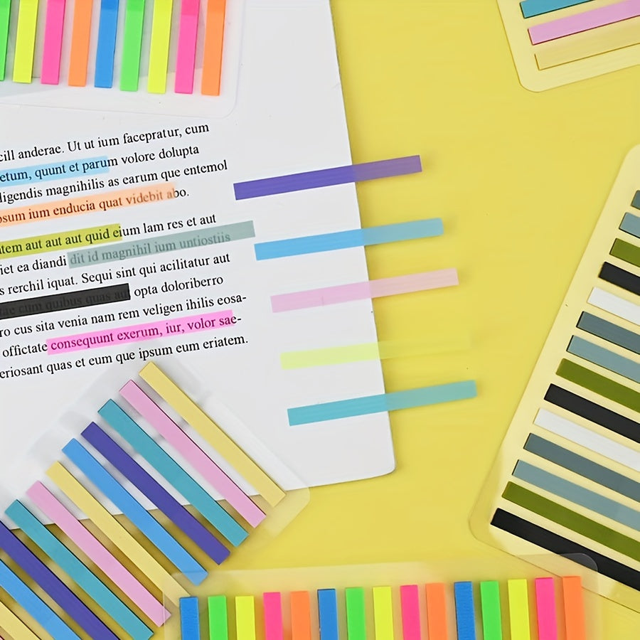 1800 Transparent Sticky Index Labels for Sorting and Organizing