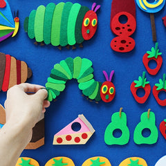 35pc Very Hungry Caterpillar Felt Teaching Tools Picture Book Apron
