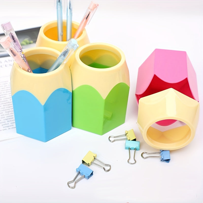 Stylish Pencil Holder Desktop Storage Container for Office and Classroom