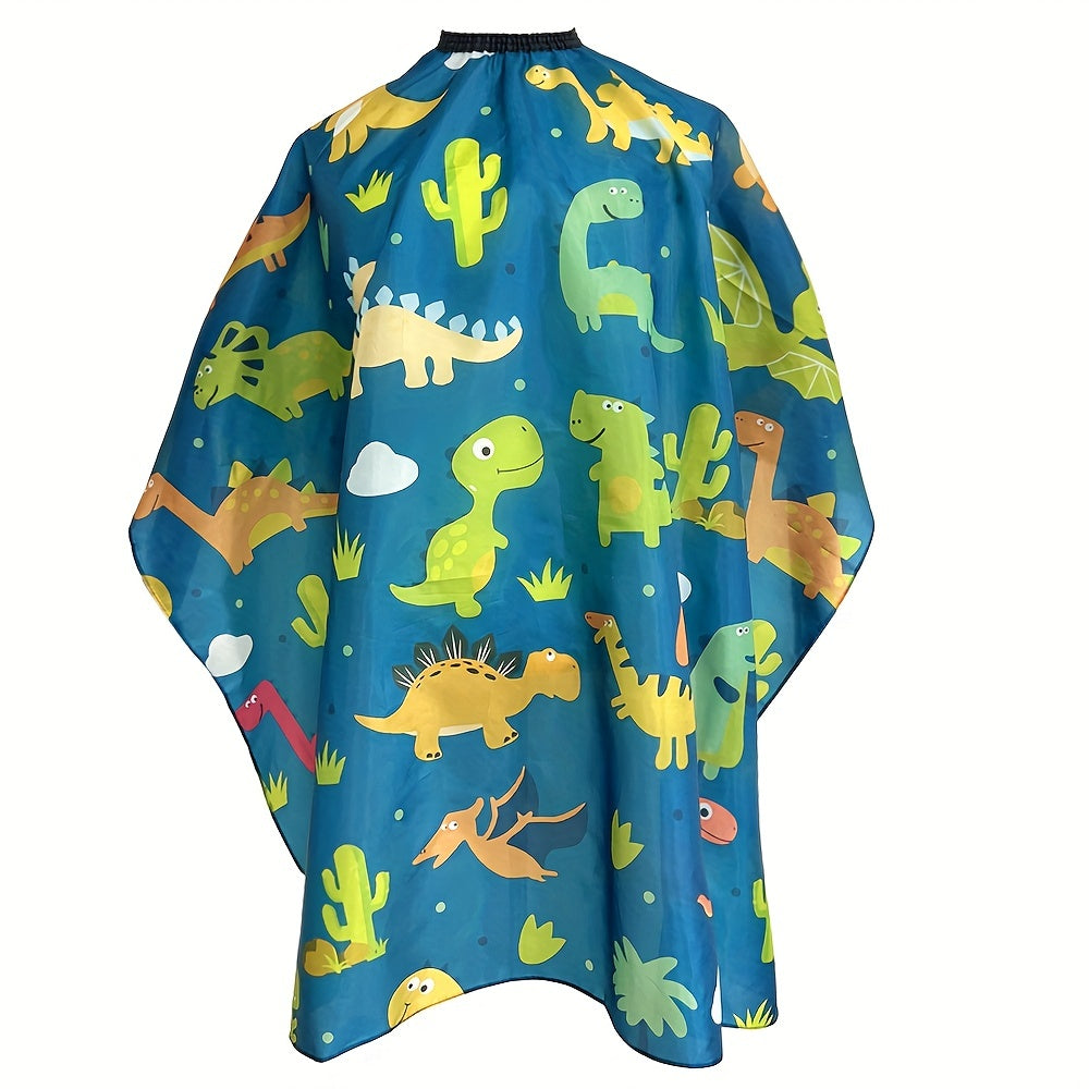 Salon Hair Cutting Cape Dinosaur Pattern Adjustable Closure