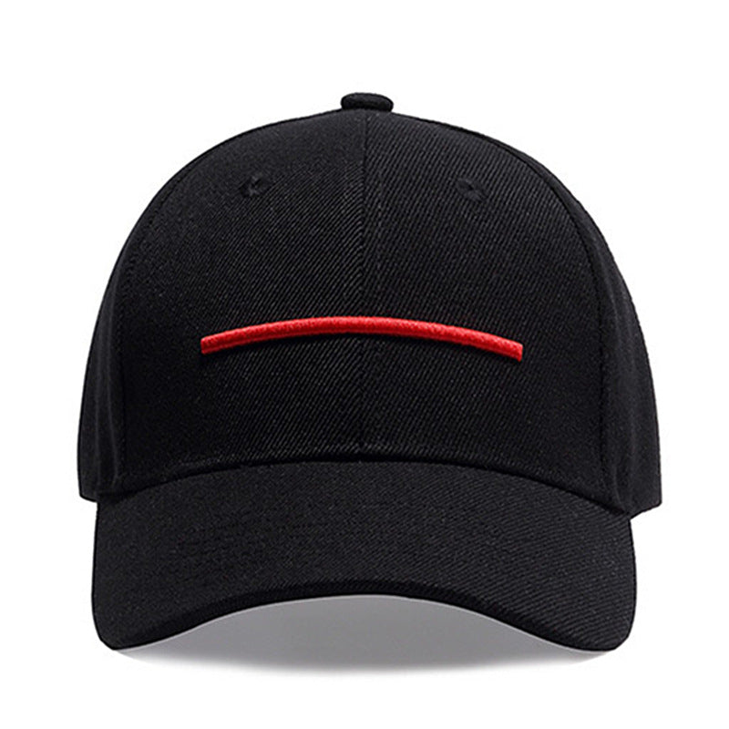 Men's Red Embroidered Baseball Cap