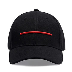 Men's Red Embroidered Baseball Cap