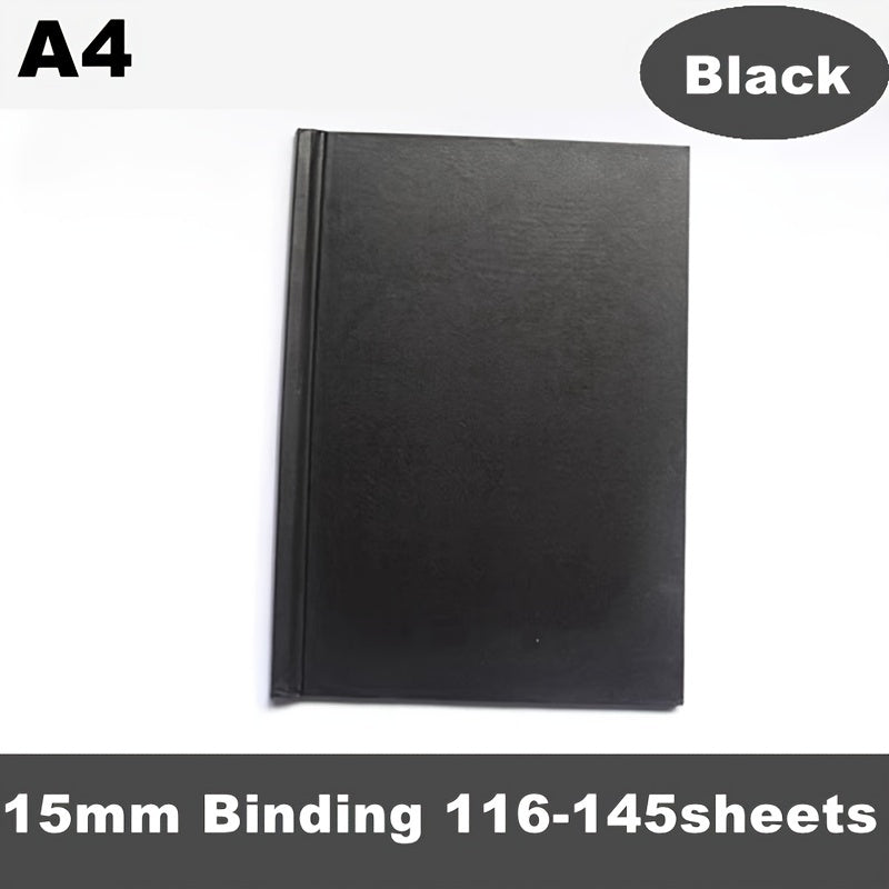 1pc Red PU Diary Cover A4 Size Thermal Binding 11 145sheets