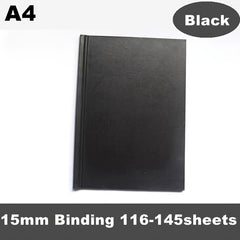 1pc Red PU Diary Cover A4 Size Thermal Binding 11 145sheets
